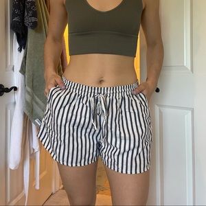 Cute blue/white striped shorts